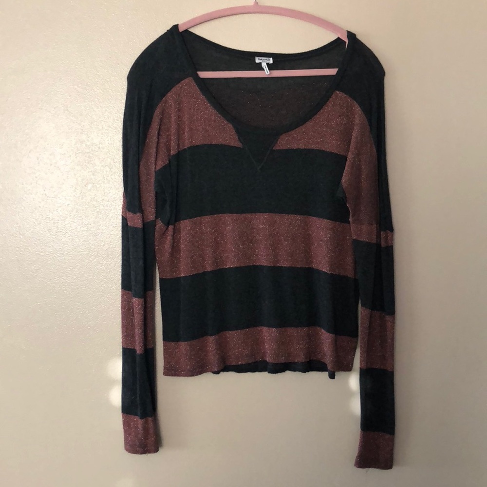 Splendid sparkly top-holiday party light sweater!!
